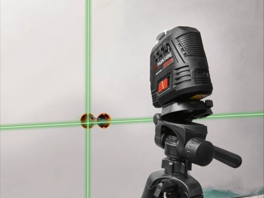 Parkside Performance Accu-kruislijnlaser 360° - Groen