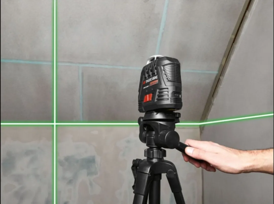 Parkside Performance Accu-kruislijnlaser 360° - Groen