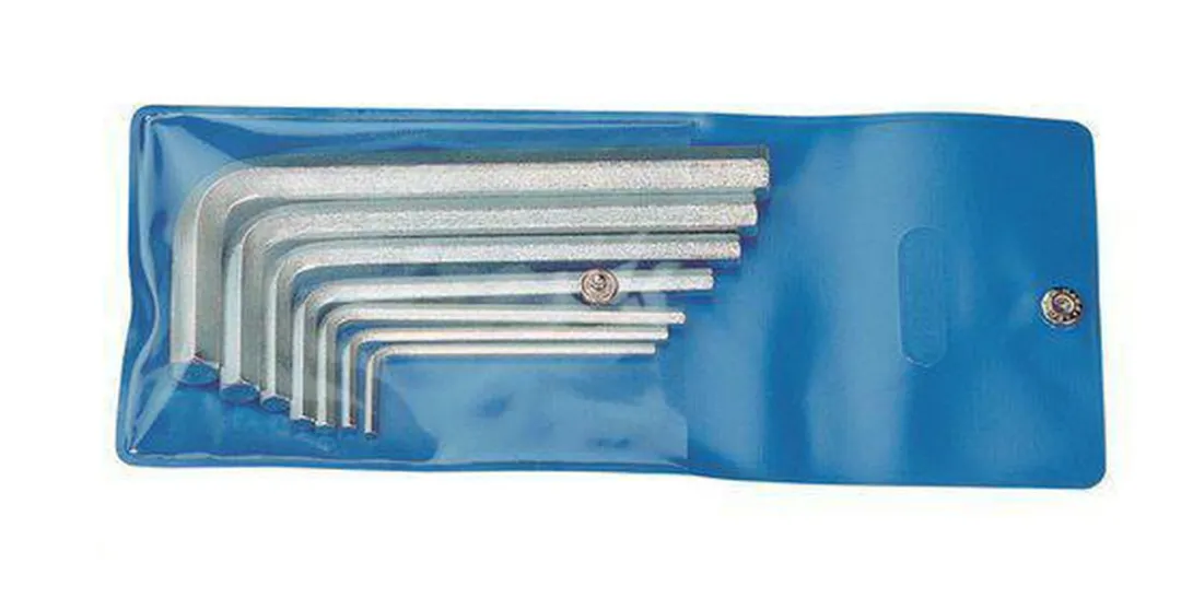 Gedore Inbusset 42-08 3-14mm - 8 Stuks - Zilver/Blauw