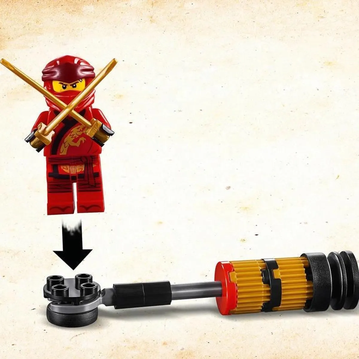 LEGO Ninjago Legacy Kloostertraining 70680 - 122 Stukken - Rood