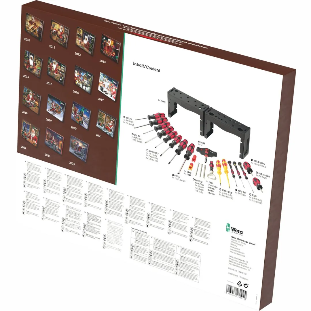 Wera Adventskalender 2025 28-delig 05136610001