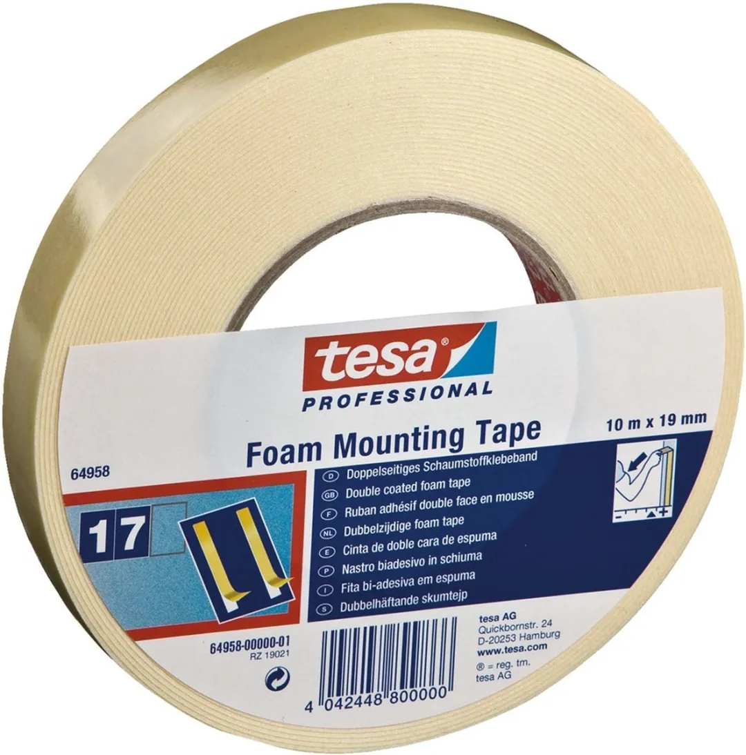 Tesa 64958 Dubbelzijdige Foamtape 19mm