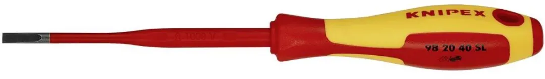 Knipex Schroevendraaier Sleuf Slim 4,0x0,8x202mm 98 20 40 SL