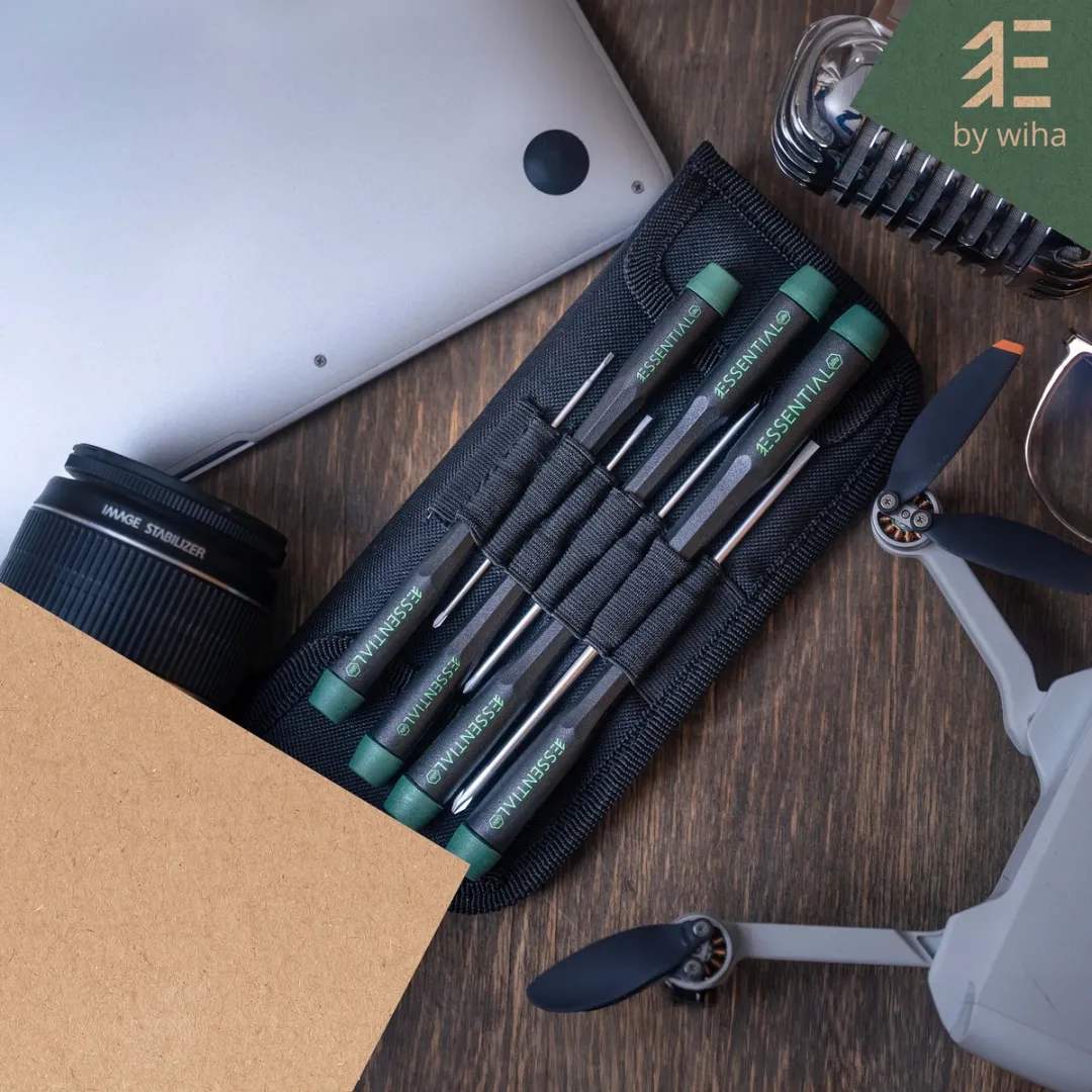 Wiha Essential Precisieschroevendraaierset 7-delig - Groen/Zwart