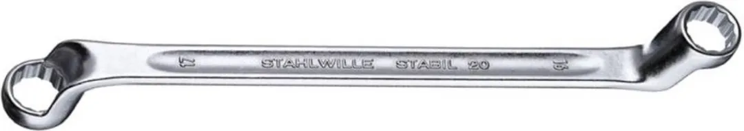 Stahlwille 41443234 Dubbele Ringsleutel 20A 1/2 x 9/16