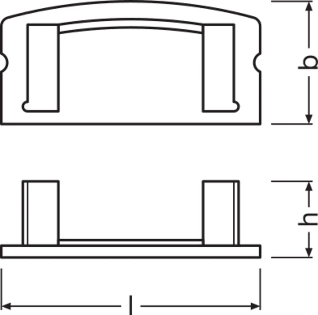 LEDVANCE PF04/EC LED Strip Eindkap voor Profiel