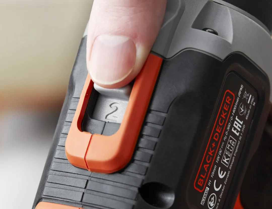 BLACK+DECKER BCD003C2K-QW Accu-klopboor/schroefmachine - 2x 1500mAh - 10mm Beton - afbeelding 4 van 6
