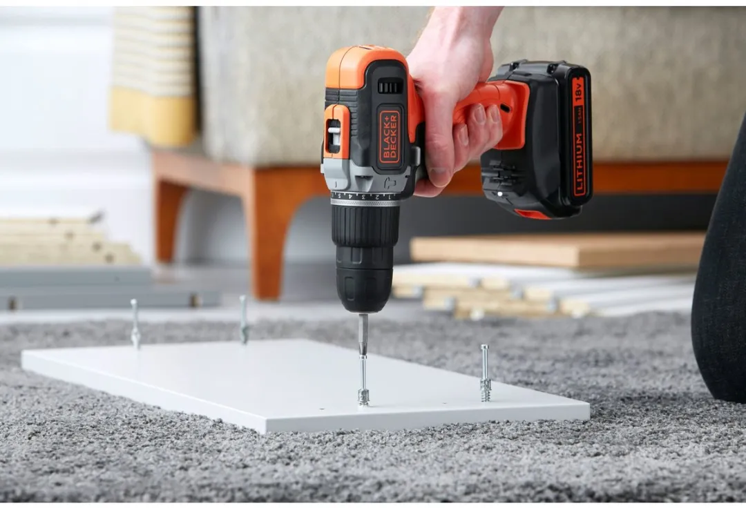 BLACK+DECKER BCD003C2K-QW Accu-klopboor/schroefmachine - 2x 1500mAh - 10mm Beton - afbeelding 6 van 6