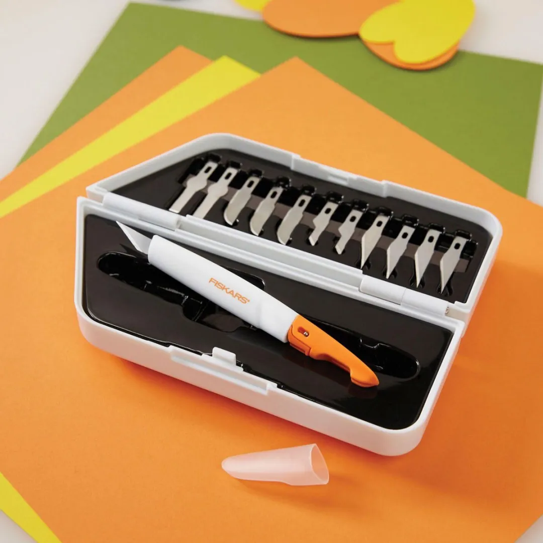 Fiskars Hobbymes Messenset 12-delig - Premium Opzetmessen