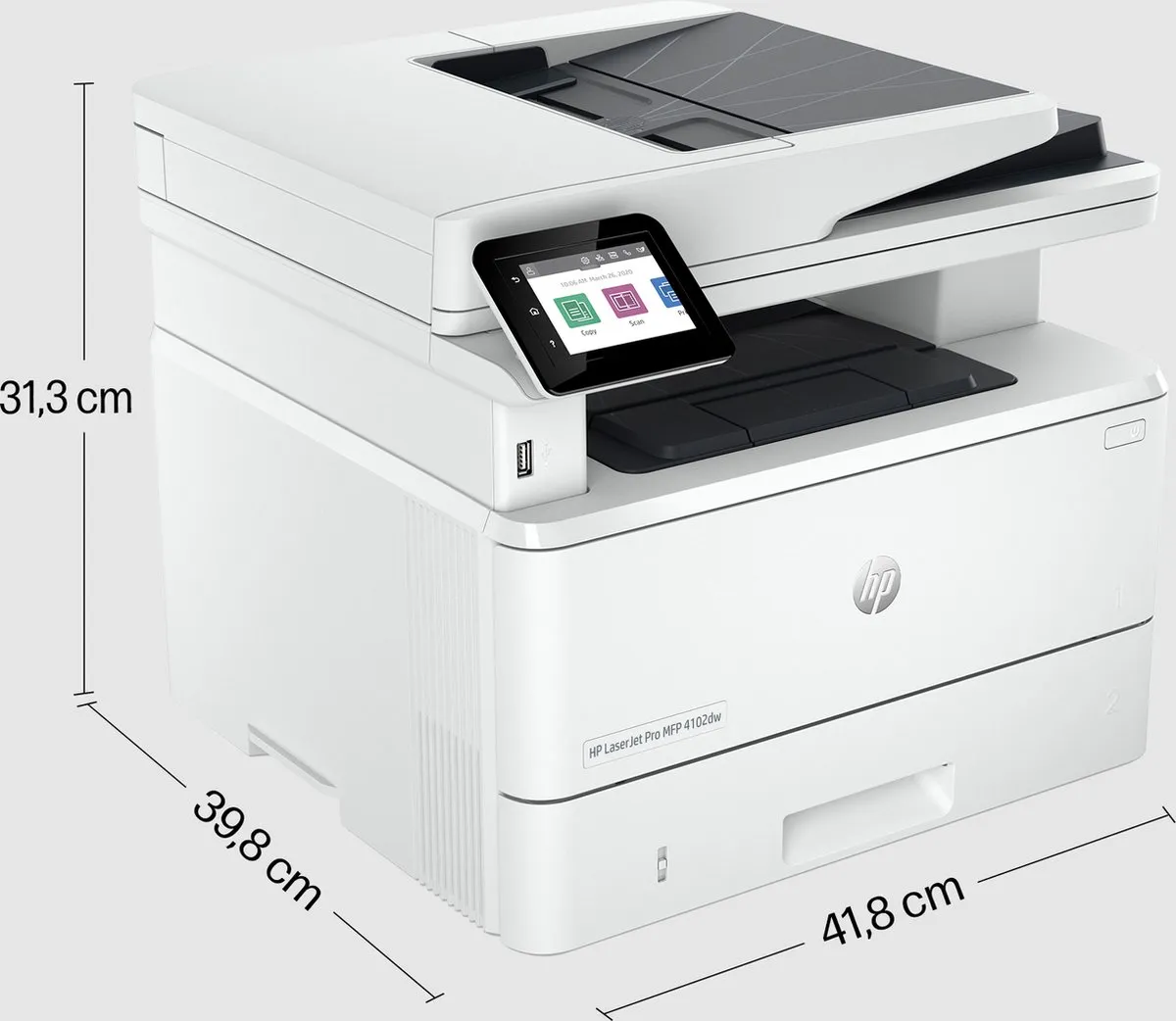 HP LaserJet Pro MFP 4102dw 2Z622F All-in-One Laserprinter - Wit
