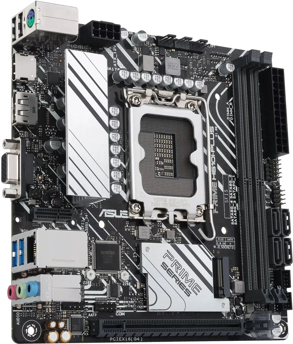 ASUS PRIME H610I-PLUS-CSM H610 Mini-ITX Moederbord - LGA1700 - afbeelding 6 van 6