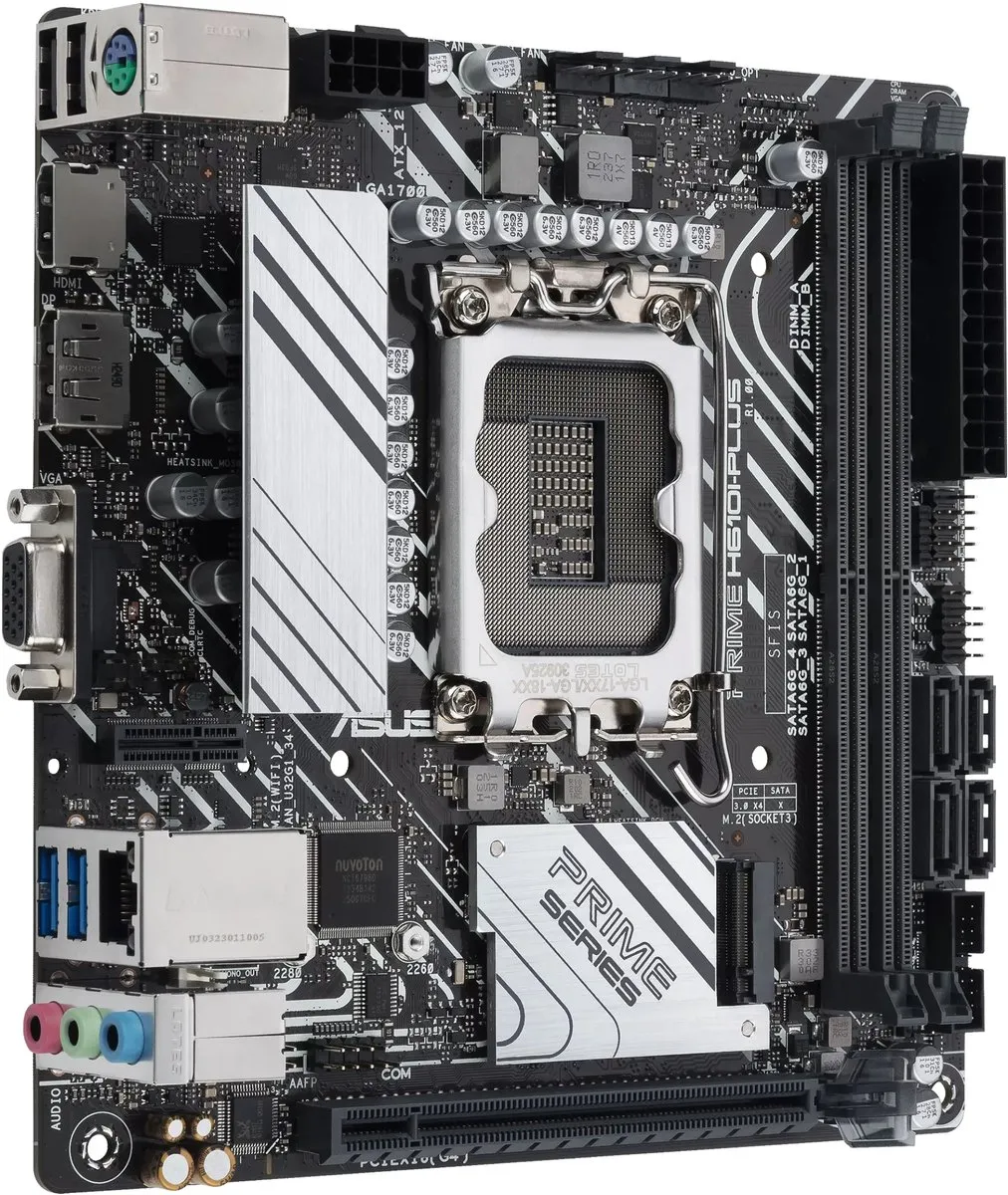 ASUS PRIME H610I-PLUS-CSM H610 Mini-ITX Moederbord - LGA1700