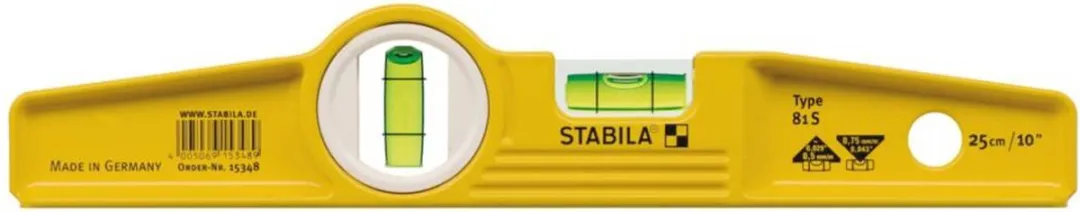 Stabila Type 81 S Torpedo Waterpas 02500 - 2 Libellen - afbeelding 6 van 6