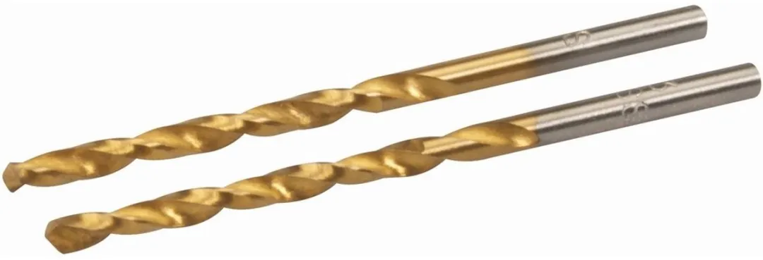Silverline HSS Boor 6mm Titanium Coating - 2 Stuks