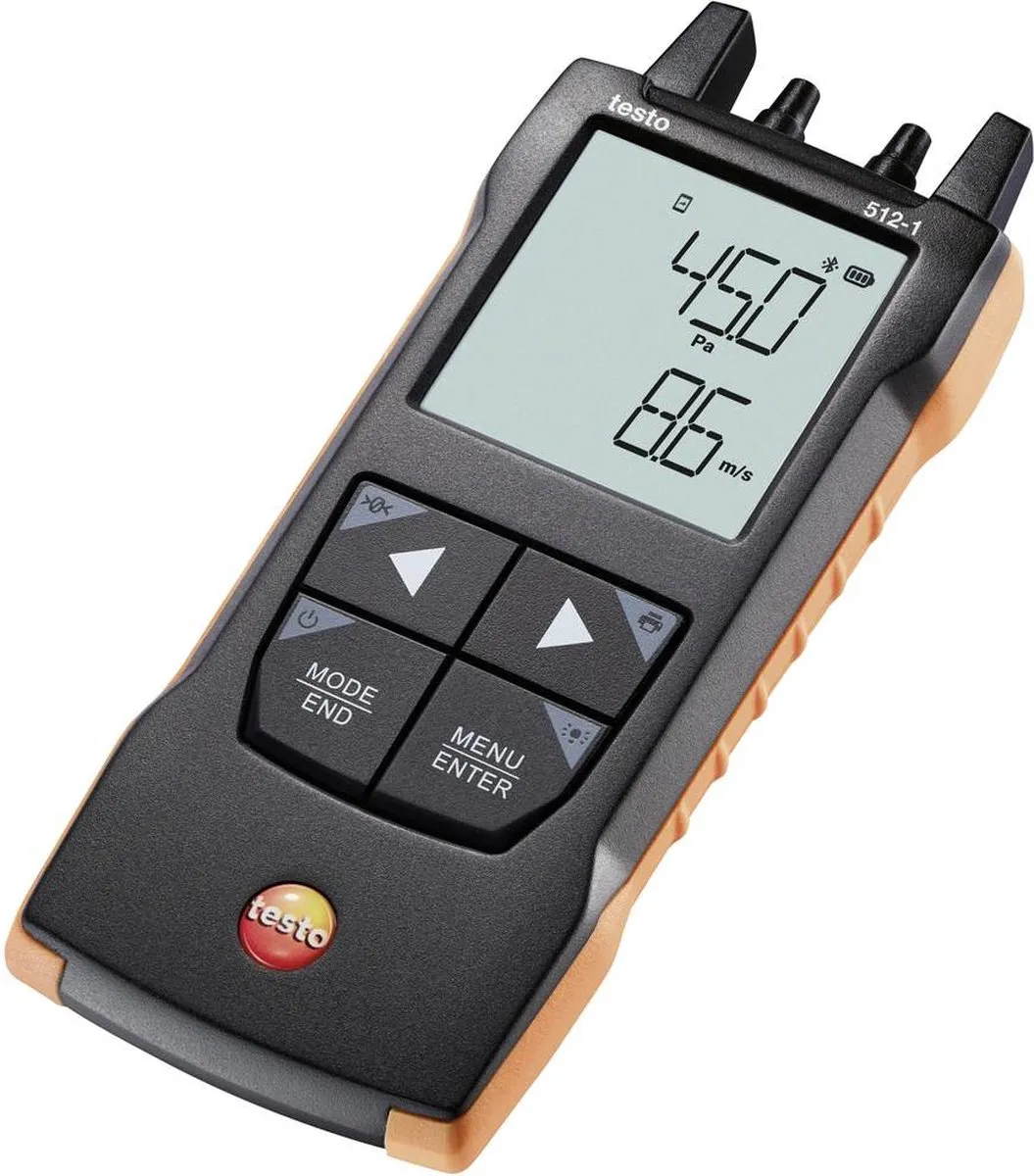 Testo 512-1 Gasdrukmeter 0-200 hPa