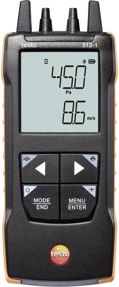Testo 512-1 Gasdrukmeter 0-200 hPa