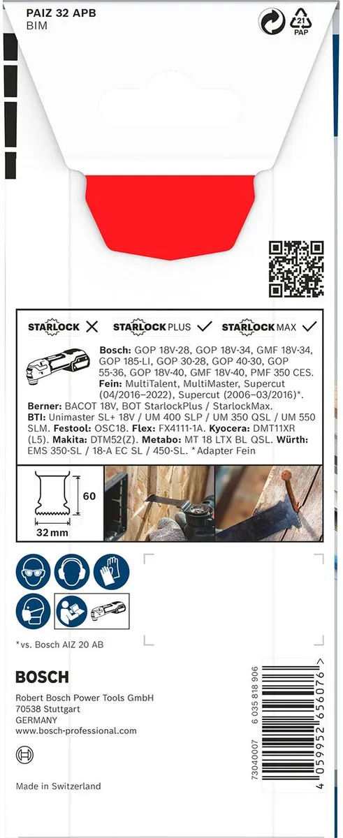 Bosch Professional Zaagblad Bi-Metaal 32x60mm StarlockPlus