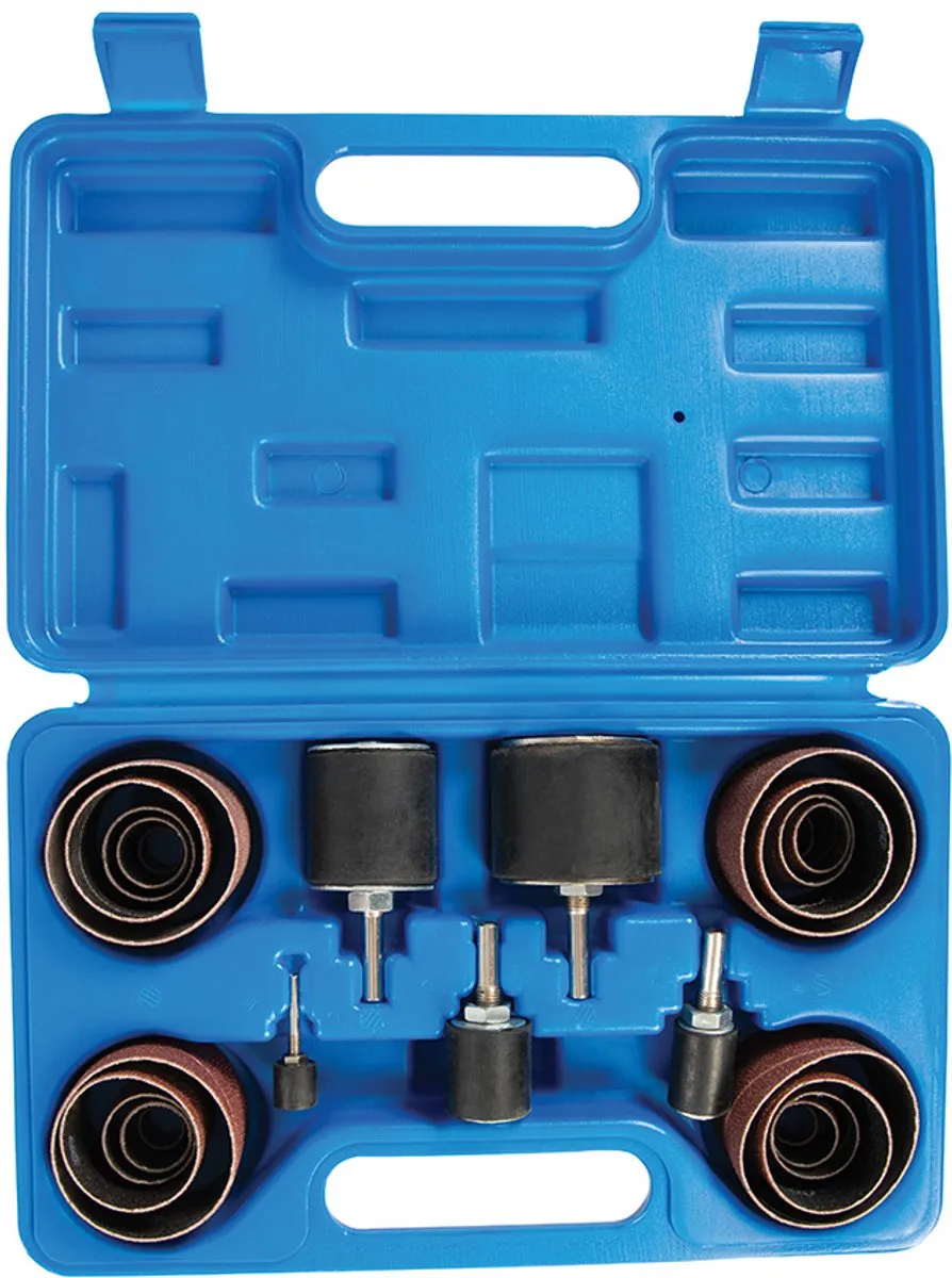 Silverline Schuurkoker Set 25-delig - Korrel 80 - 5 Maten
