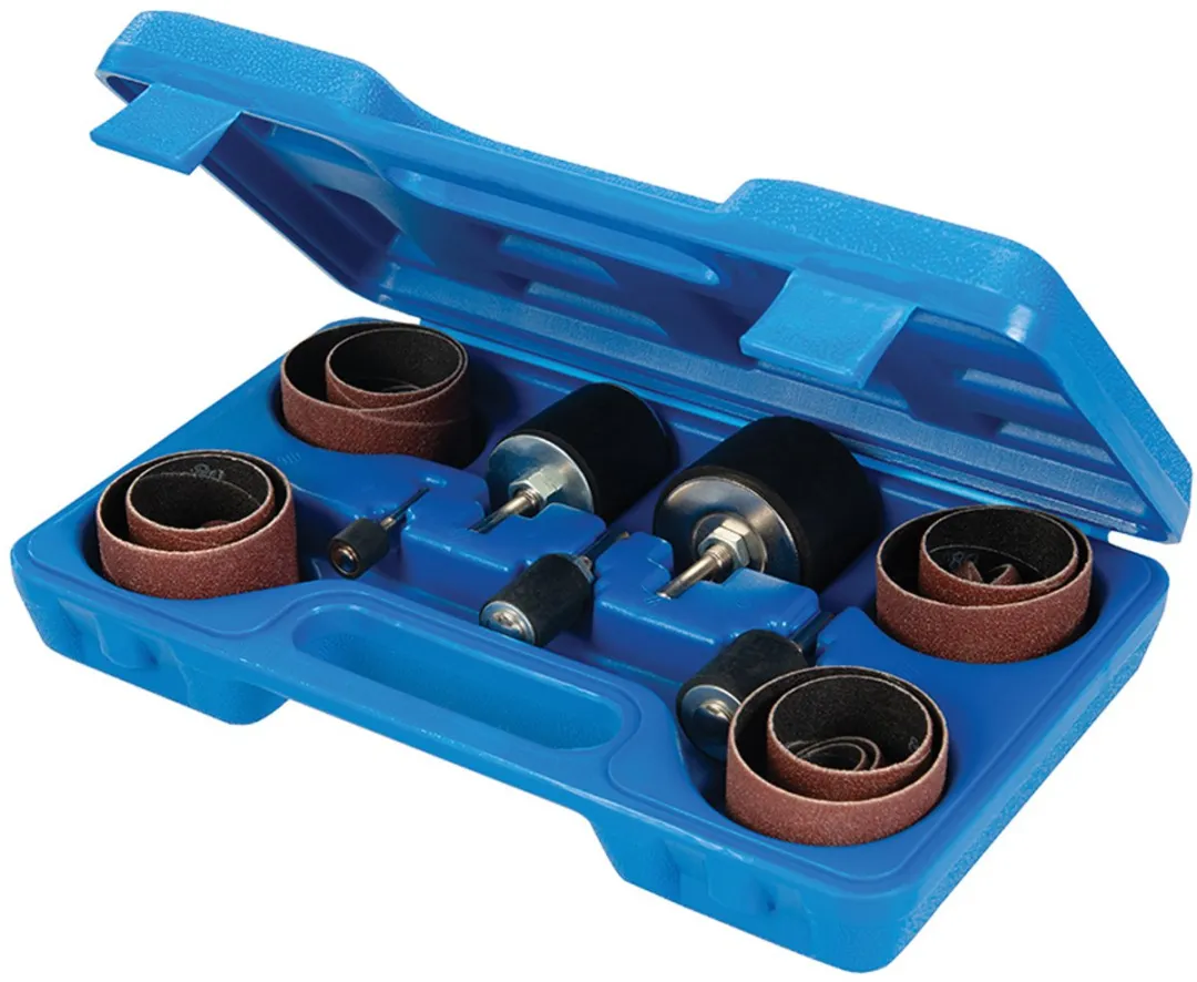 Silverline Schuurkoker Set 25-delig - Korrel 80 - 5 Maten