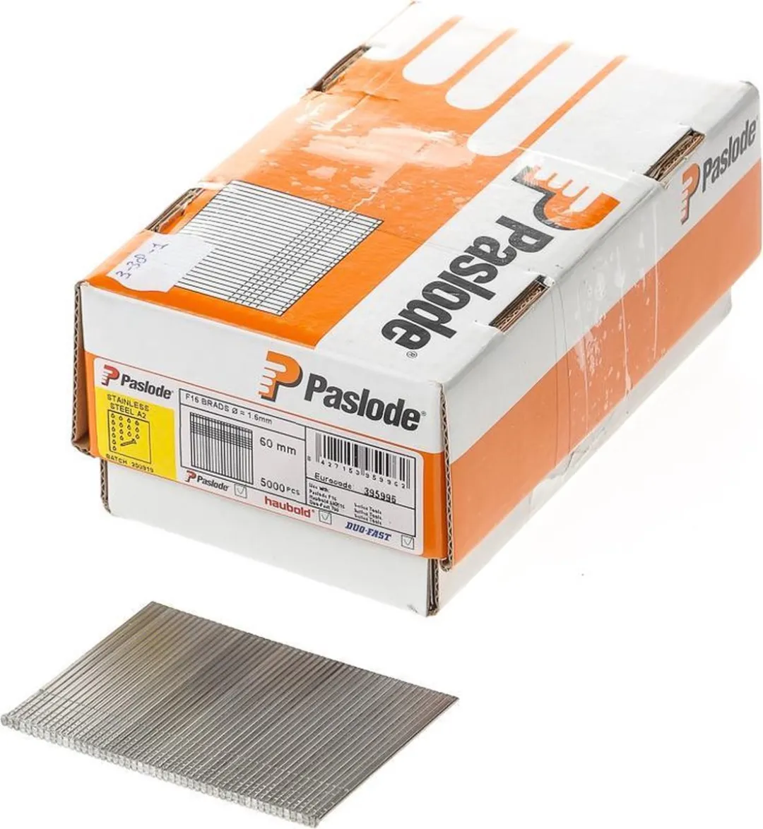 Paslode Afwerknagel F16-60mm INOX A2 VE=5000 - 395996