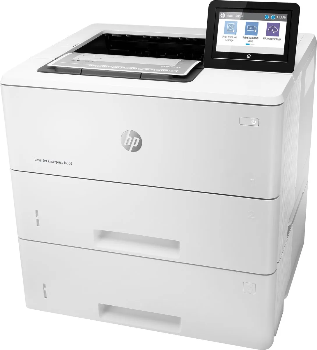 HP LaserJet Enterprise M507X Printer - 1200 Vel - Wit - afbeelding 6 van 6