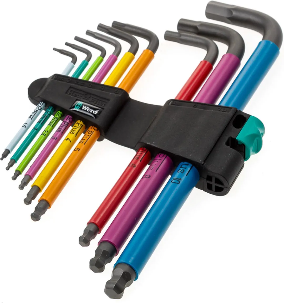 Wera 950 SPKL/9 Hex-plus Inbussleutel - 9-delig 1.5-10mm - Multicolor