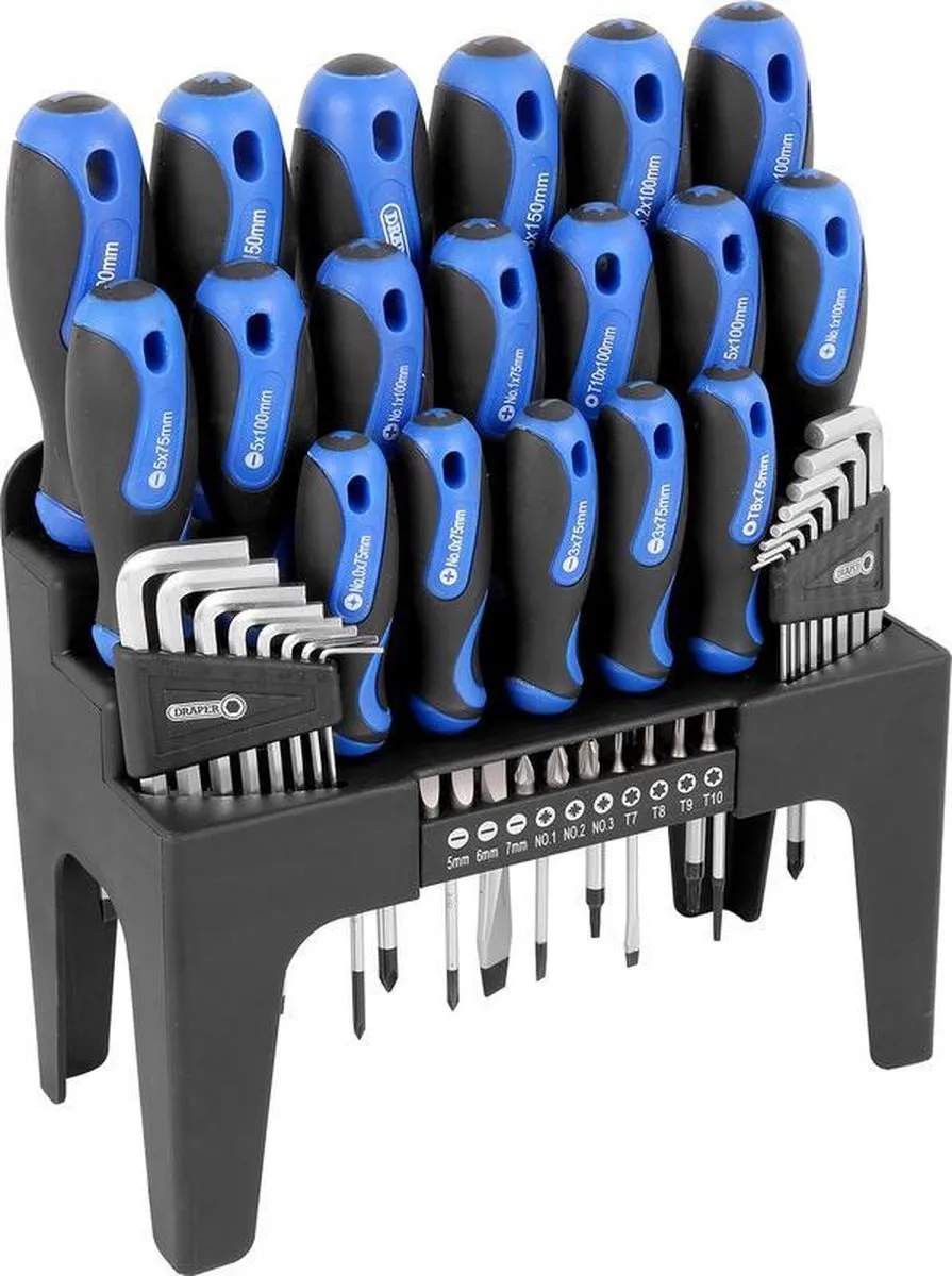 Draper 81294 Schroevendraaierset 44-delig - Blauw