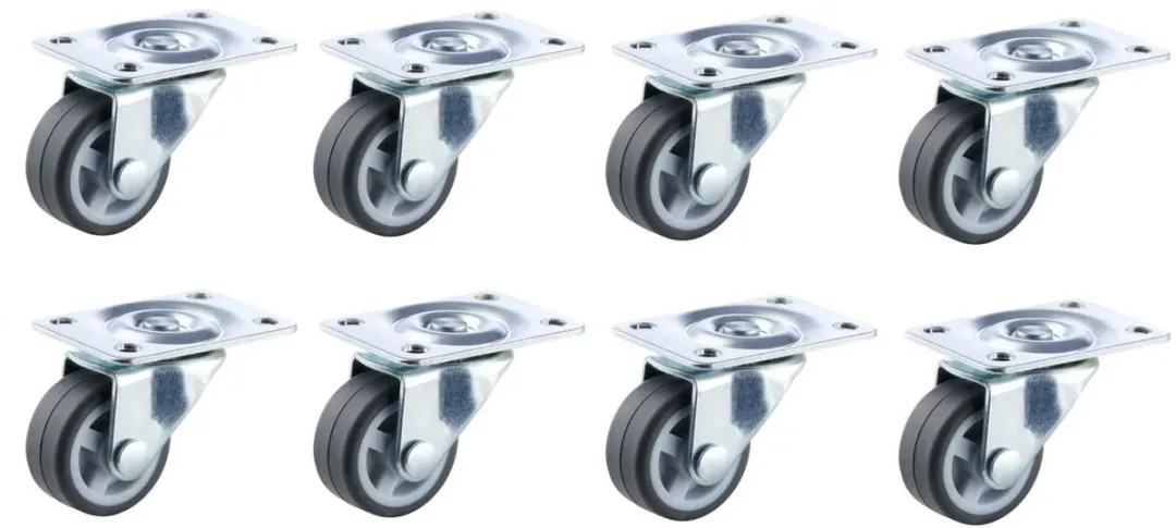Parkside Transportwielen Zwenkwieltjes 8 Stuks