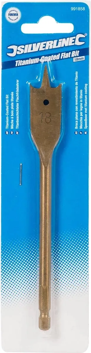 Silverline Speedboor 18mm Titanium - Vlinderboor