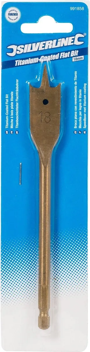 Silverline Speedboor 18mm Titanium - Vlinderboor