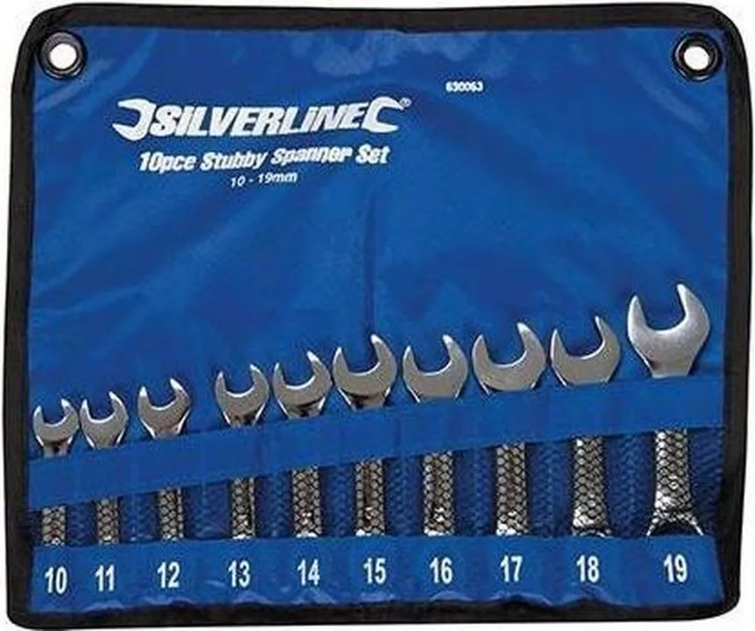 Silverline 10-delige Steeksleutel Set 10-19mm Metrisch