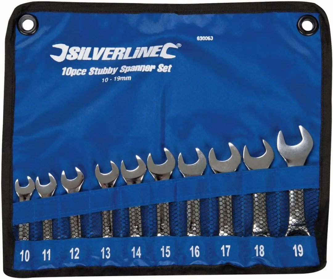 Silverline 10-delige Steeksleutel Set 10-19mm Metrisch