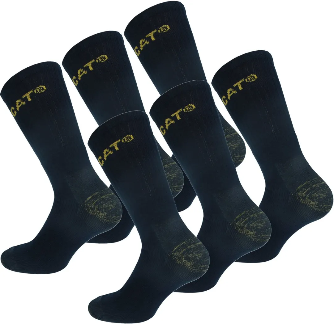 Caterpillar Premium Werksokken 6 Paar - Kuithoogte - Blauw