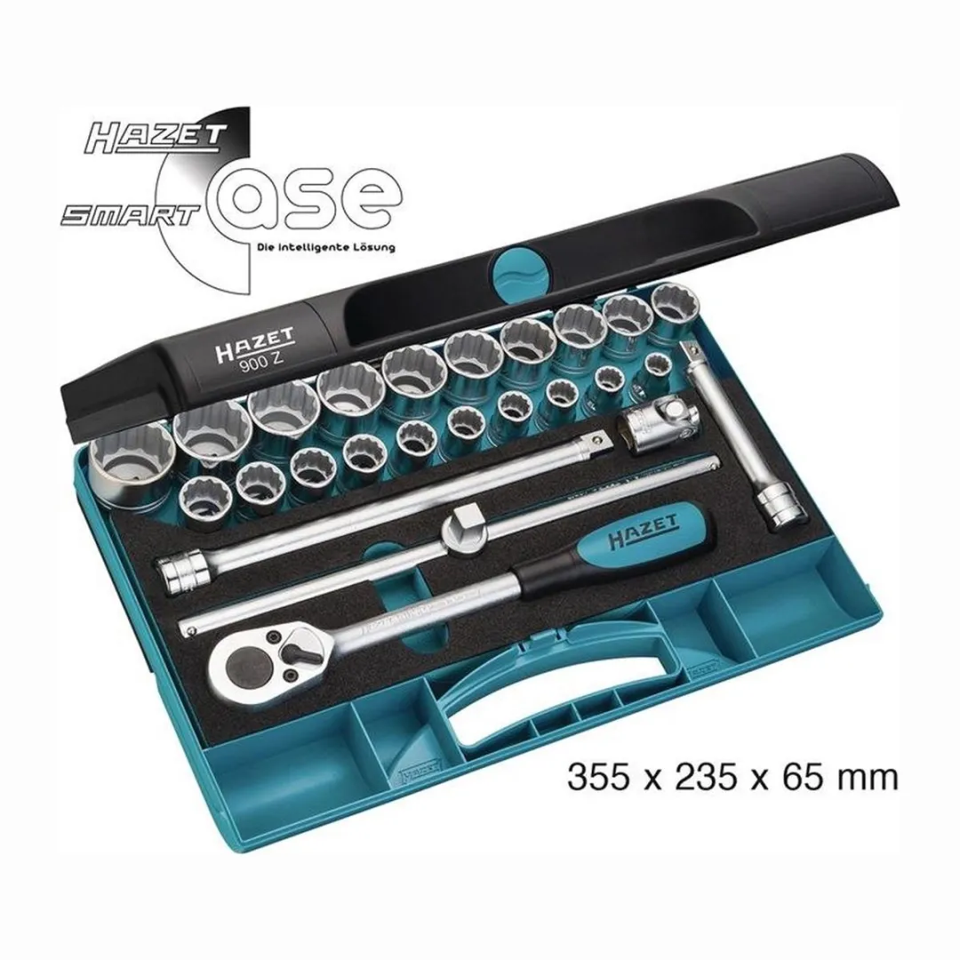 Hazet Dopsleutelset 1/2 - 25 Stuks - Zwart/Blauw/Zilver
