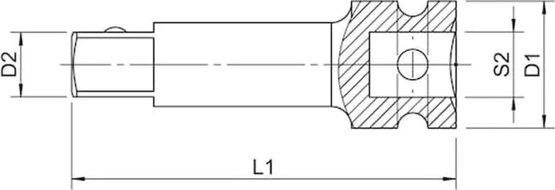 Würth Krachtverlengstuk 1/2 inch KRACHTVERLENGSTUK-1/2IN-L150MMZEBRA - Zwart