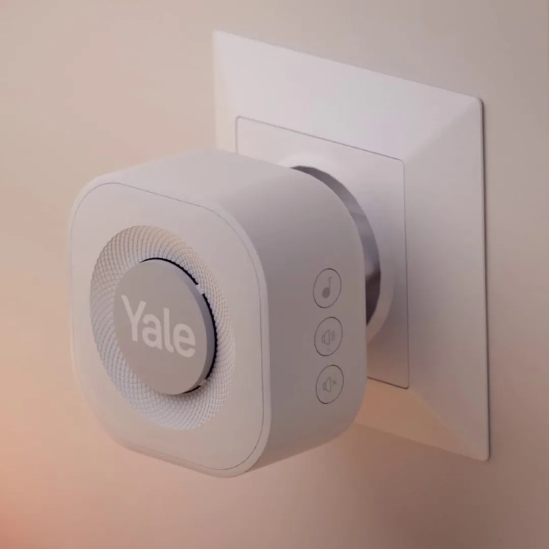 Yale Slimme Video Deurbel met Camera - 1 Gong - 7 Melodieën - Zwart/Zilver