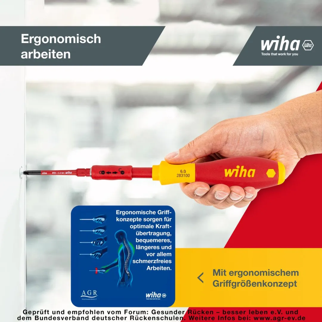 Wiha SoftFinish electric slimVario 2831T16 Schroevendraaierset - 17-delig