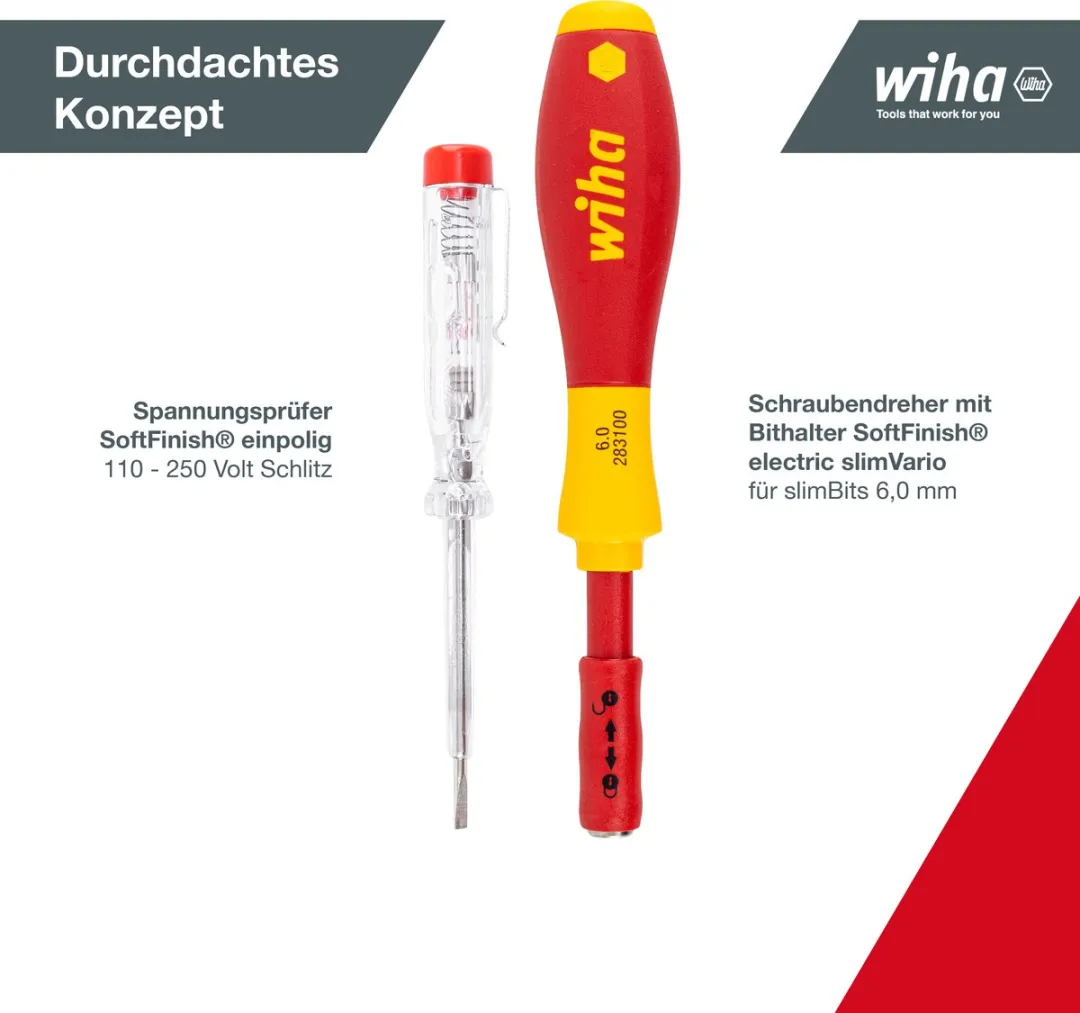 Wiha SoftFinish electric slimVario 2831T16 Schroevendraaierset - 17-delig