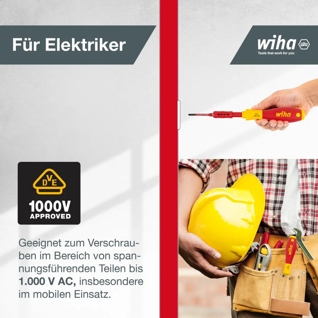 Wiha SoftFinish electric slimVario 2831T16 Schroevendraaierset - 17-delig - afbeelding 6 van 6