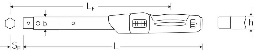 Stahlwille 730N/12 Momentsleutel 14x18mm 25-130Nm