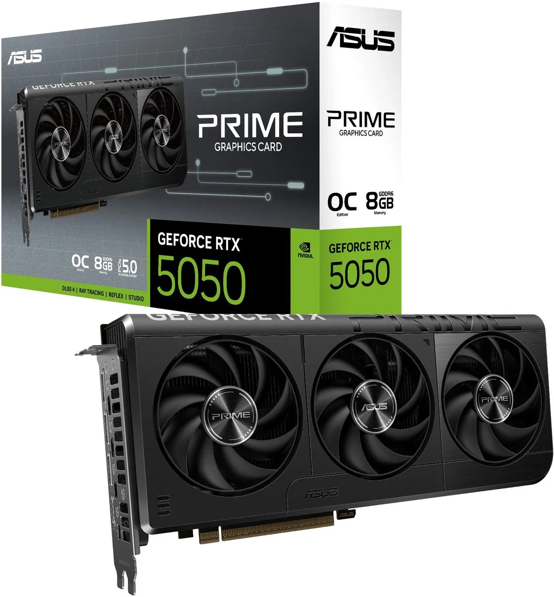 ASUS Prime GeForce RTX 5050 OC Edition Videokaart 8GB