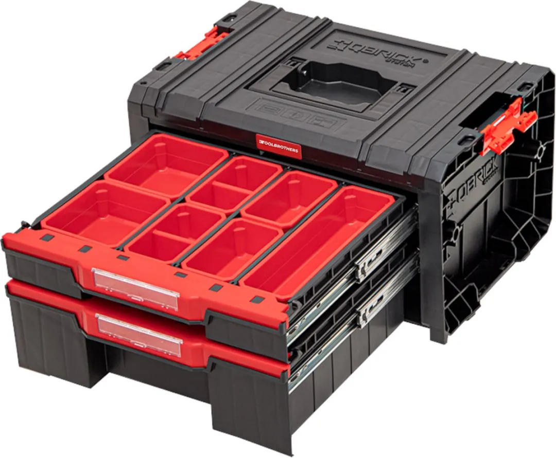 Toolbrothers RHINO L Drawer 2 ECO Organize+ - 10 dozen - Rood/Zwart - afbeelding 2 van 5