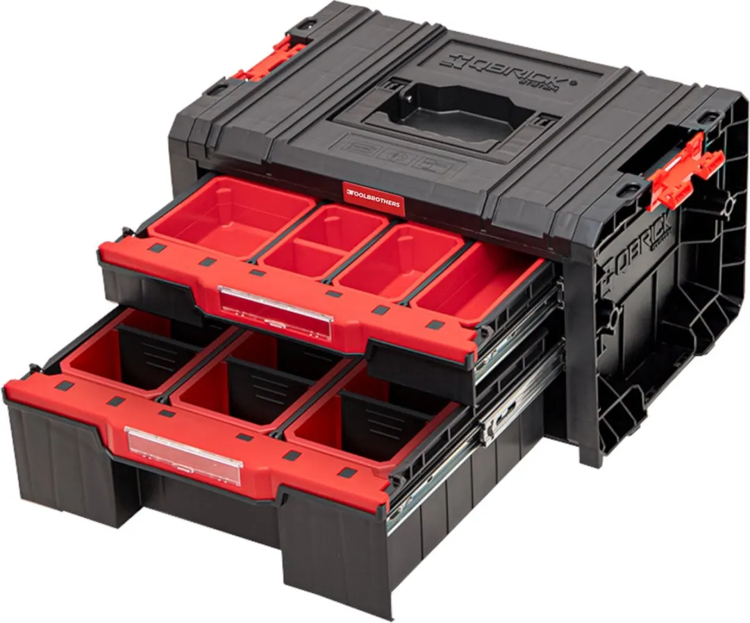 Toolbrothers RHINO L Drawer 2 ECO Organize+ - 10 dozen - Rood/Zwart - afbeelding 4 van 5