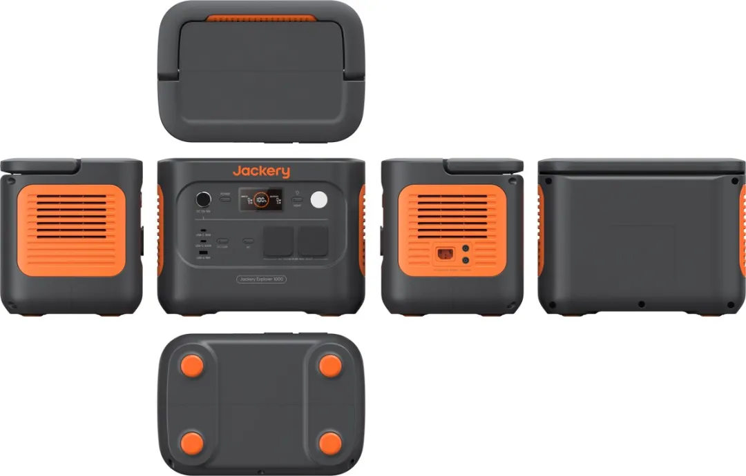 Jackery - Explorer 1000 V2 - Portable powerstation - Draagbaar Powerstation - 1070Wh/1500W - LifePO4-accu - uitgang met 6 USB-C/A AC/DC-aansluitingen - snel opladen 1H - zonne-generator voor buiten, camping, noodgevallen