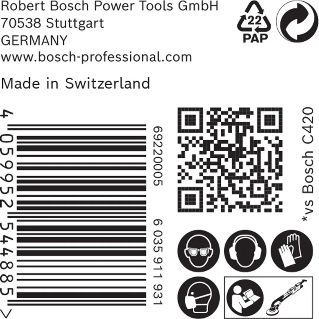 Bosch Professional Expert Serie Schuurpapier 225mm P120 - 25 Stuks