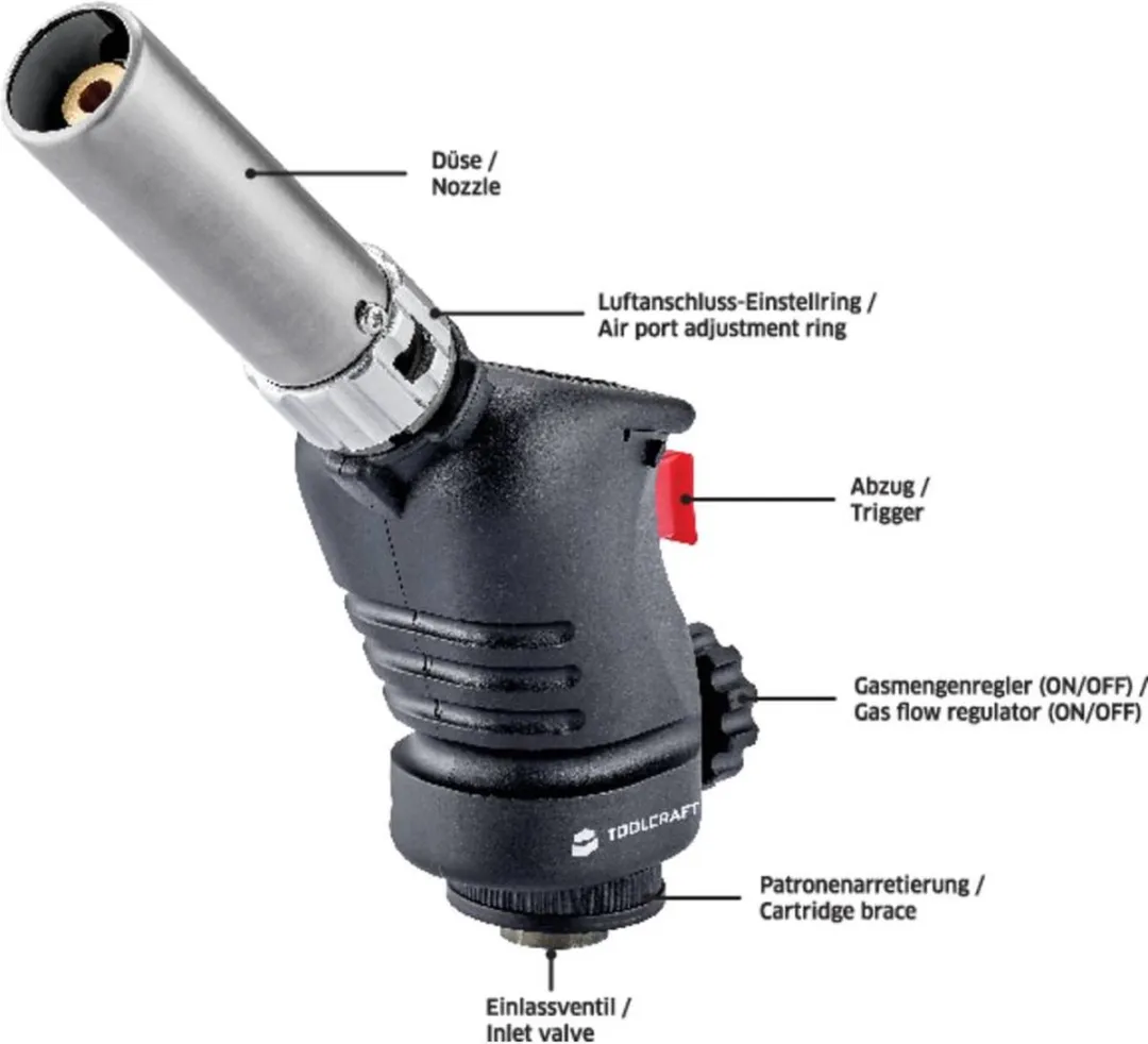 TOOLCRAFT Soldeerlamp 1500°C TO-5083455 - 1 Stuk