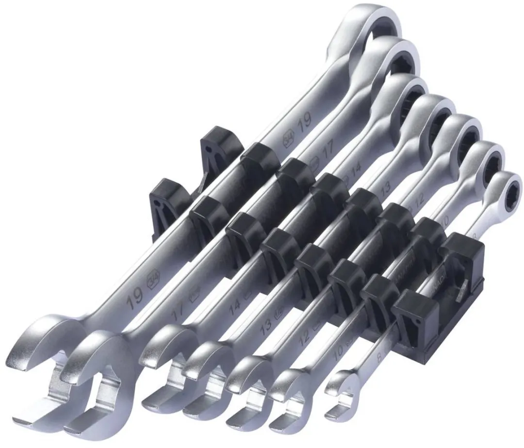 TOOLCRAFT TO-9626412 Ringsleutelset 7-delig 8-19mm
