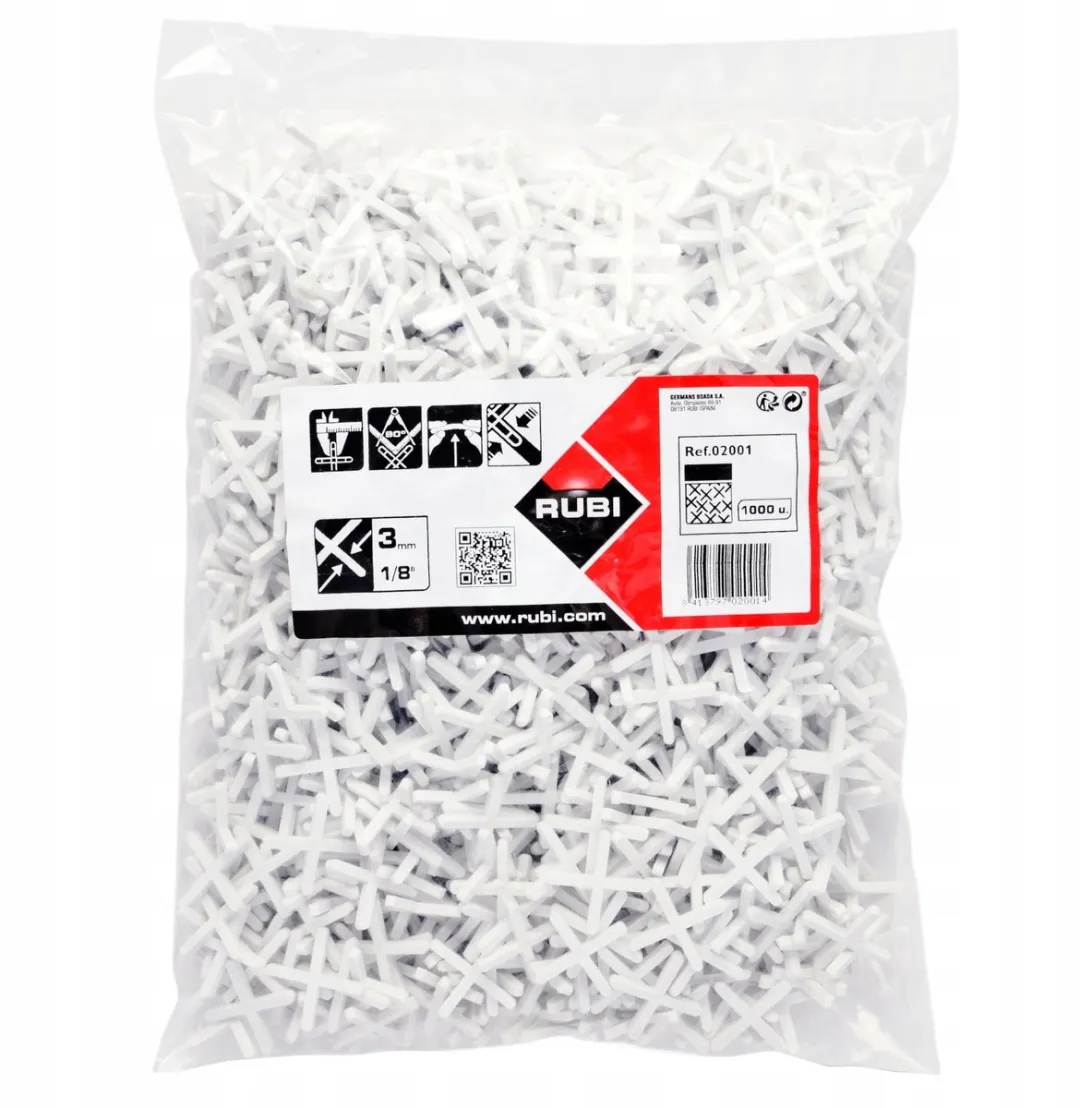 Rubi Tegeldistels 3mm Wit - 1000 Stuks