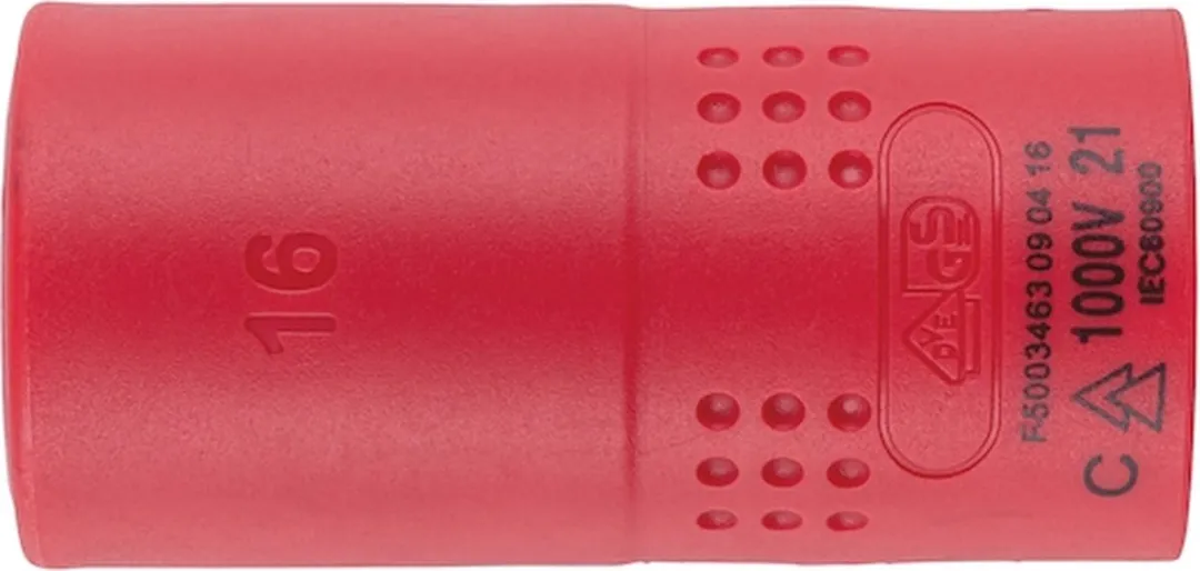 Würth VDE Geïsoleerde Dopsleutel 16mm - 1/2 inch - 1 Stuk