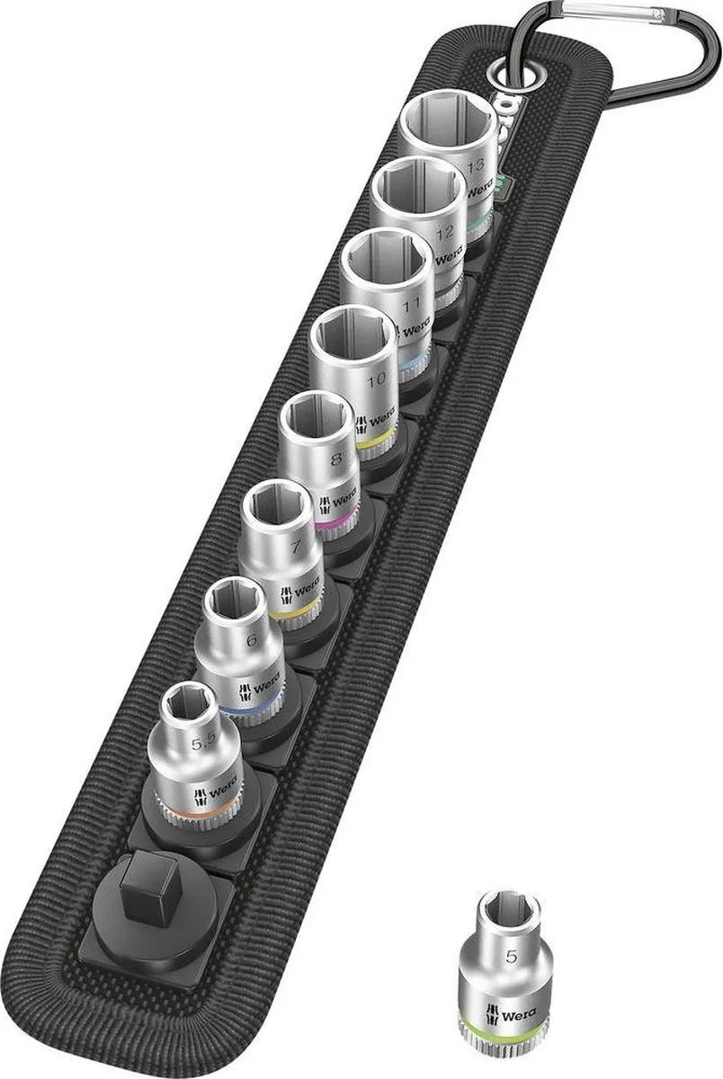 Wera 5003883001 Zyklop Doppenset 9-delig - 1/4"